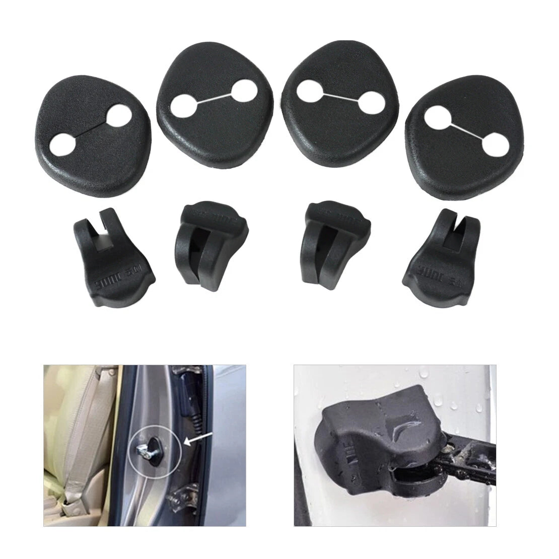 Door Striker Lock Protector & Check Arm Cover for Hyundai Ix35 Sonata (2010-2015)