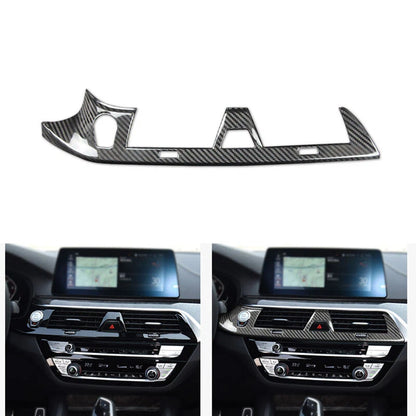 Carbon Fiber Center Control Air Vent Outlet Cover Trim fit For BMW 5 Series G30