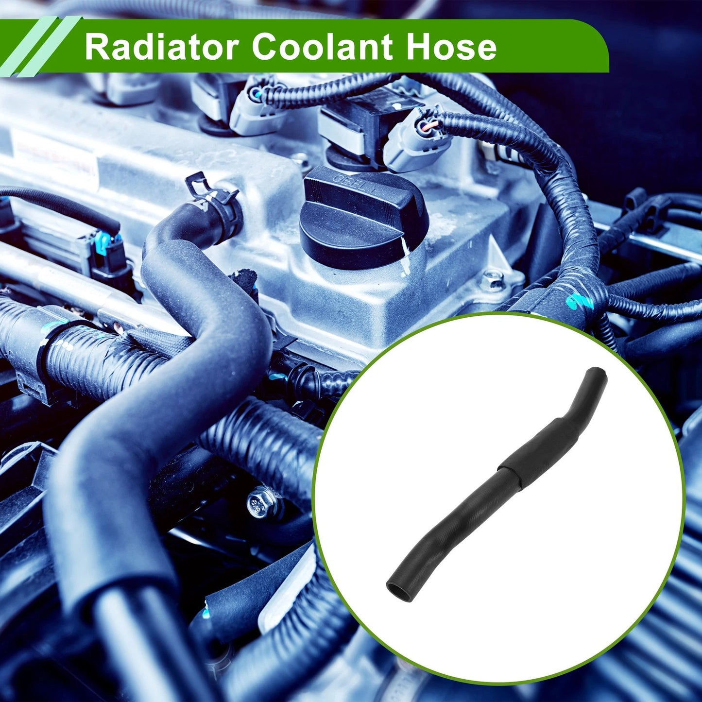 Radiator Coolant Hose for Toyota Camry 1992-1996 3.0L Rubber Black