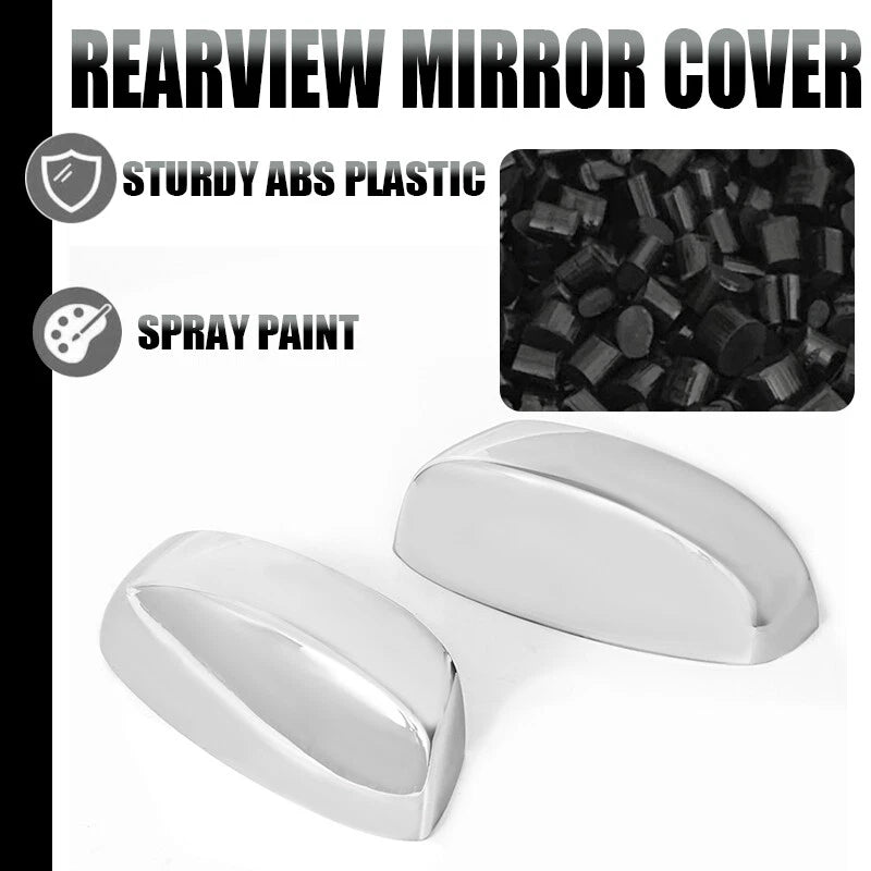 Chrome Top Half Mirror Cover Cap for 2007-2014 Silverado Sierra Yukon