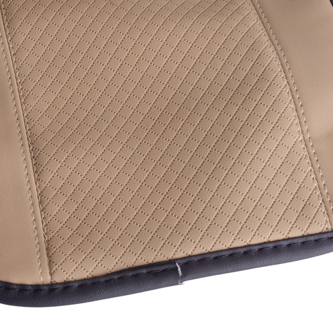 Beige Universal Armrest Cushion Cover for Car Center Console Pad