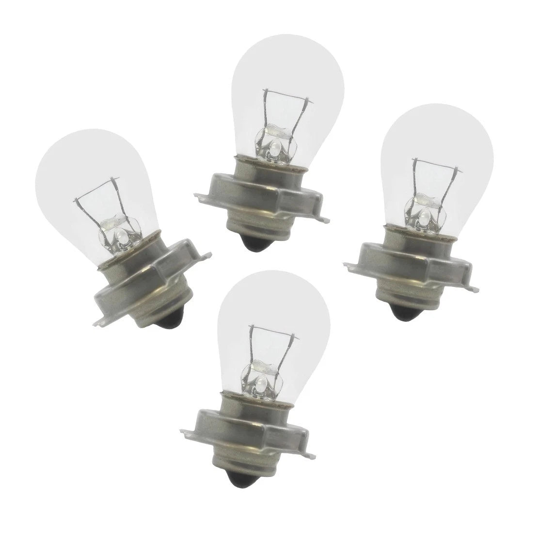 4 x P26S Motorcycle Headlight Indicator Light Bulbs (Halogen)