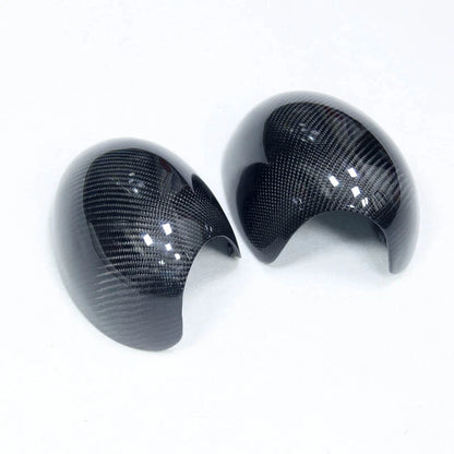 Carbon Fiber Side Mirror Cover Caps Replace for Mini R55-R61