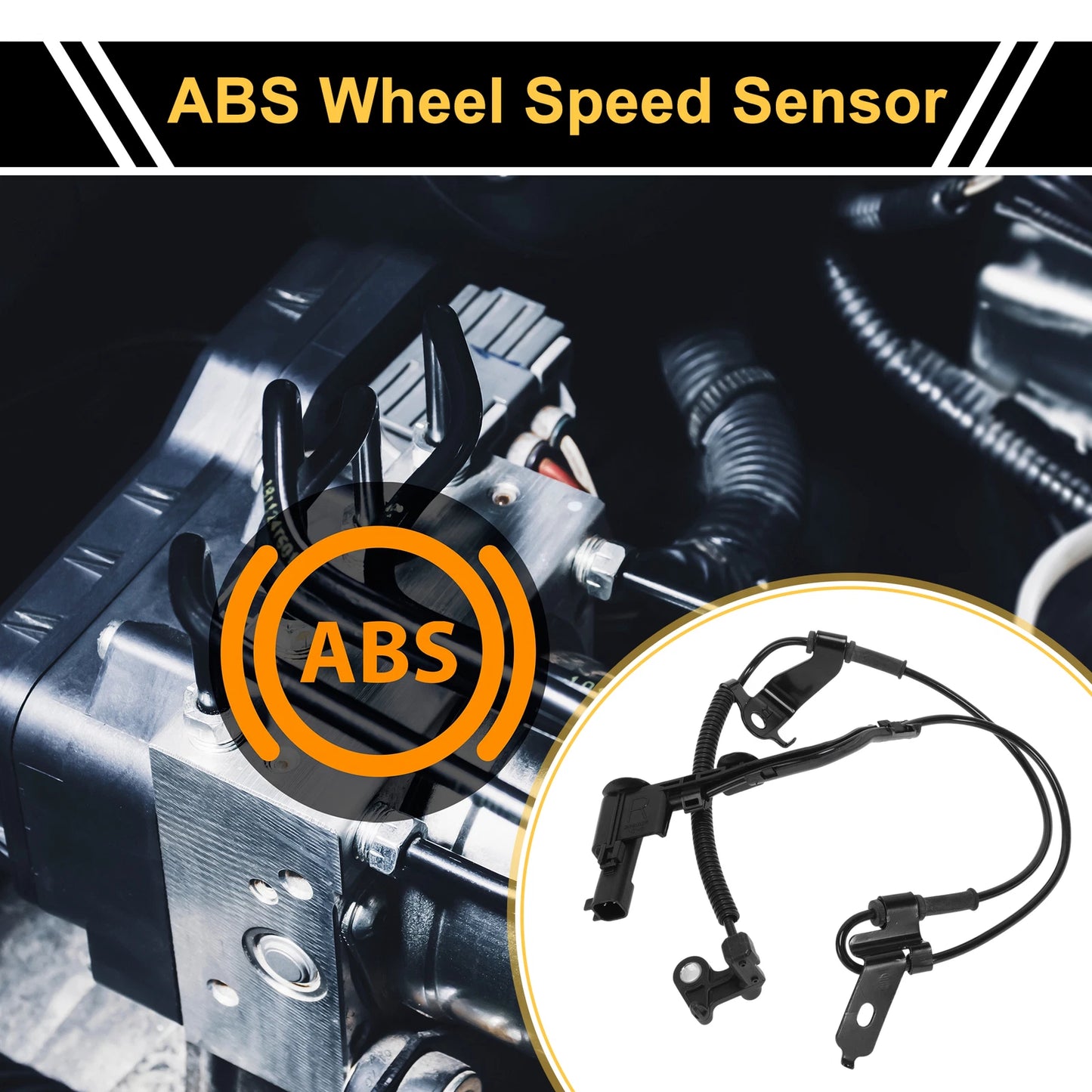 ABS Wheel Speed Sensor Set for Ford Fusion (2006-2012) 1 x Front Sensor