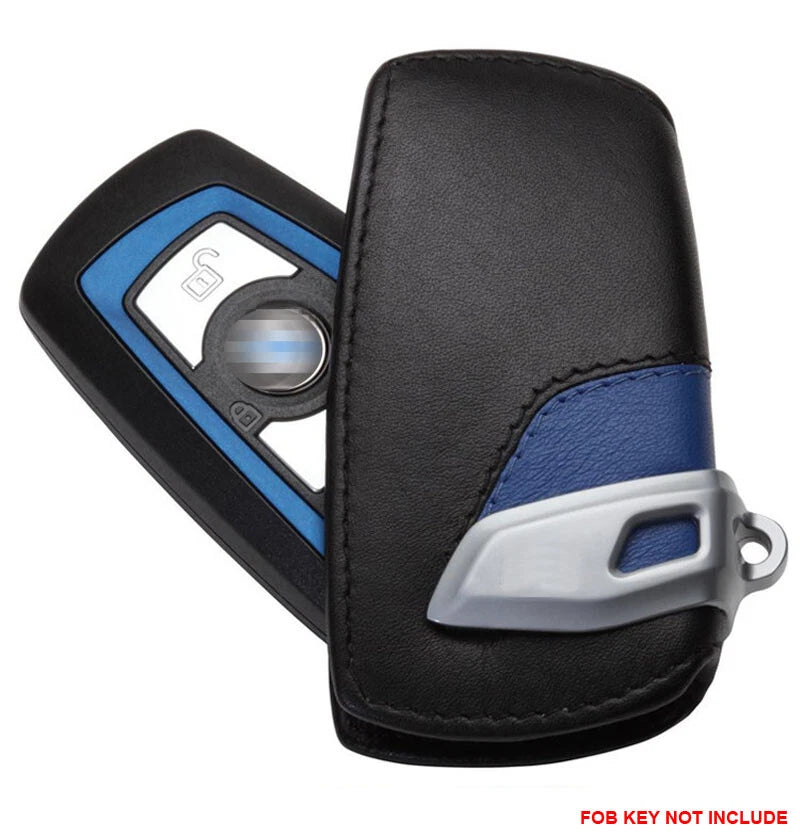 Leather Remote FOB Key Cover Keyless Bag fit for BMW 1 3 4 5 6 X1 X3 Series