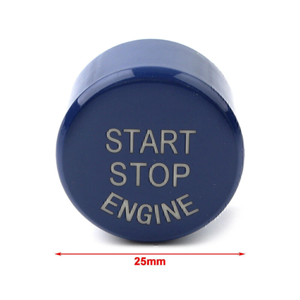 Blue Engine Start Stop Button Cover Trim for BMW 5 Series G30 (2017-2023)