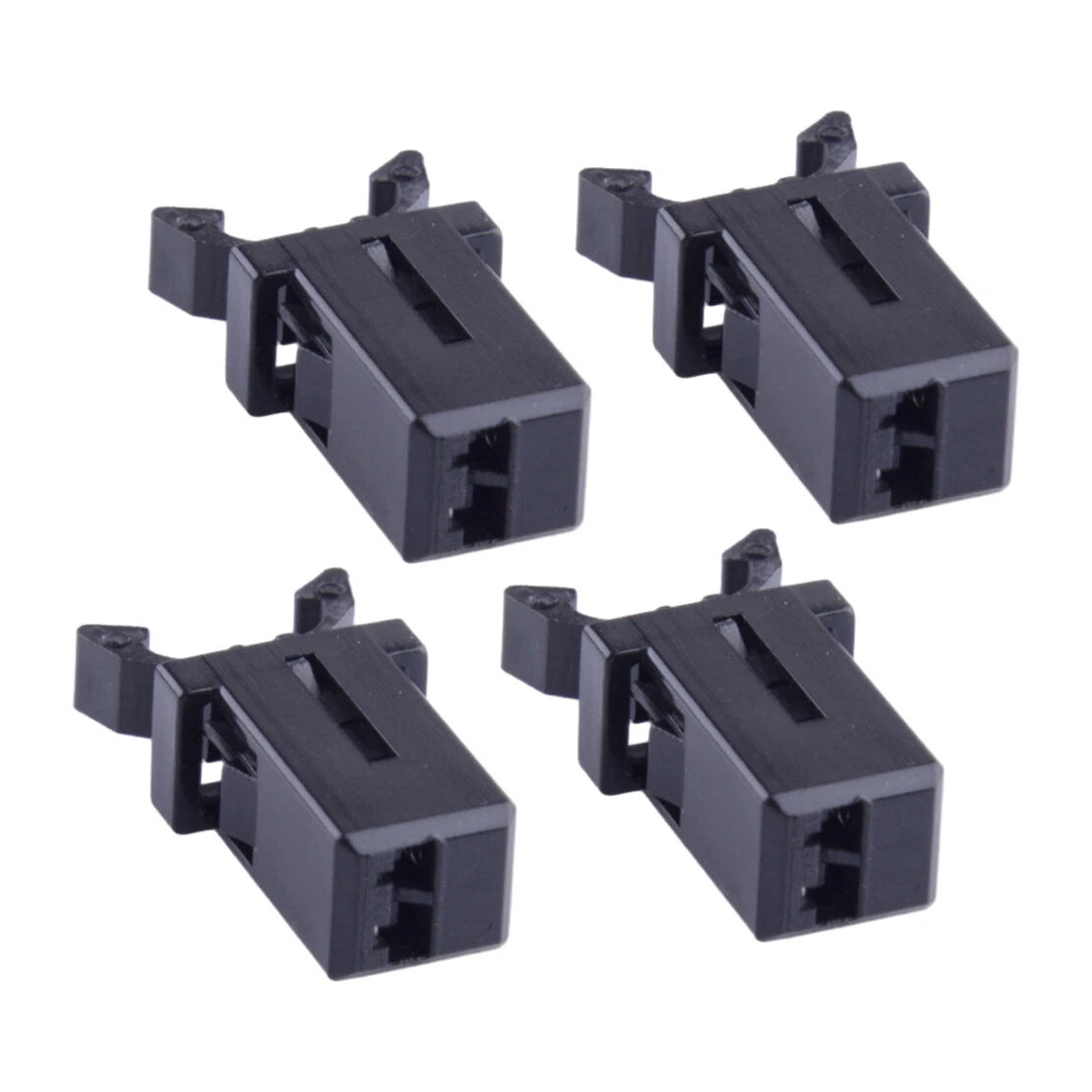 4x Black Car Sunglasses Holder Overhead Console Trash Storage Box