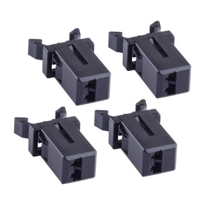 4x Black Car Sunglasses Holder Overhead Console Trash Storage Box