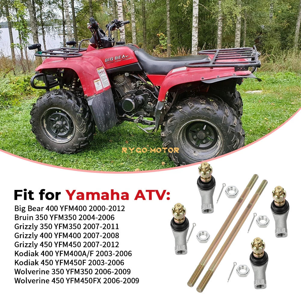 2 x Tie Rod Sets for Yamaha Grizzly 350 IRS Hunter 4WD YFM350 (2007–2011)