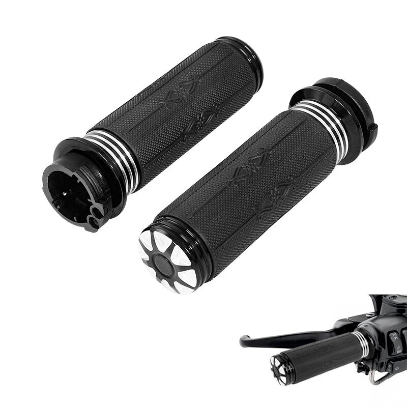 Handlebar Hand Grips for Harley Touring Road King Sportster XL883 XL1200