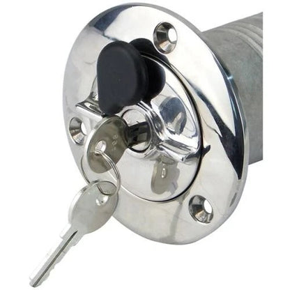 Deck Filler Diesel Straight 50mm Lockable 316 Stainless for OMC/BRP/Mercury
