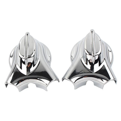 Rear Swingarm Axle Covers for Harley Heritage Softail (2008-2017) Chrome