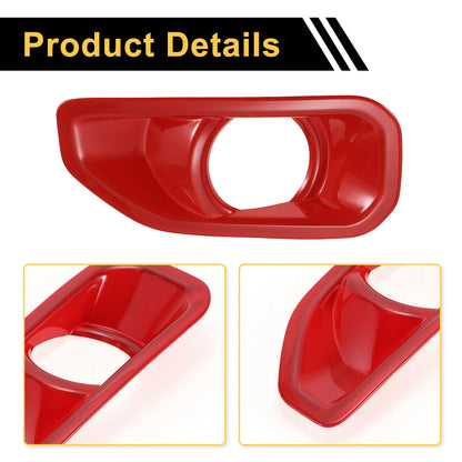 Fog Light Grills for Jeep Wrangler JL Gladiator (2018-2023) - 1 Pair Red