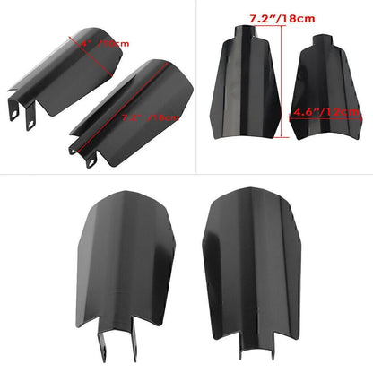 7.2x4 in Memphis Shade Coffin Cut Hand Guard for Harley Dyna, Sportster