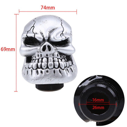 7 Colors Custom Skull Head Manual Shifter Gear Knob for Car & Truck