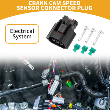 3 Pin Crank Cam Speed Sensor Connector Plug for Mitsubishi Evo (1992-1994)
