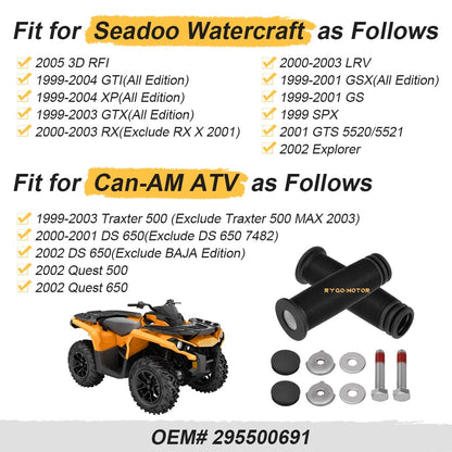 2x Handle Grip Kit for Can-am Traxter 500 DS 650 Quest 500 Quest 650