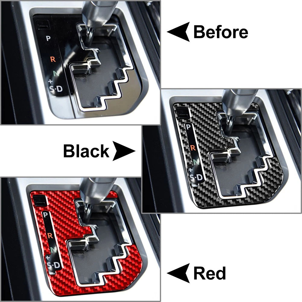 Carbon Fiber Interior Gear Shift Panel Cover Trim for Toyota Tundra (2014-2021)