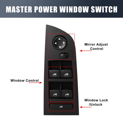 2x Master Power Window Switch for BMW 325i (2005-2011) for BMW 335i (2007-2012)