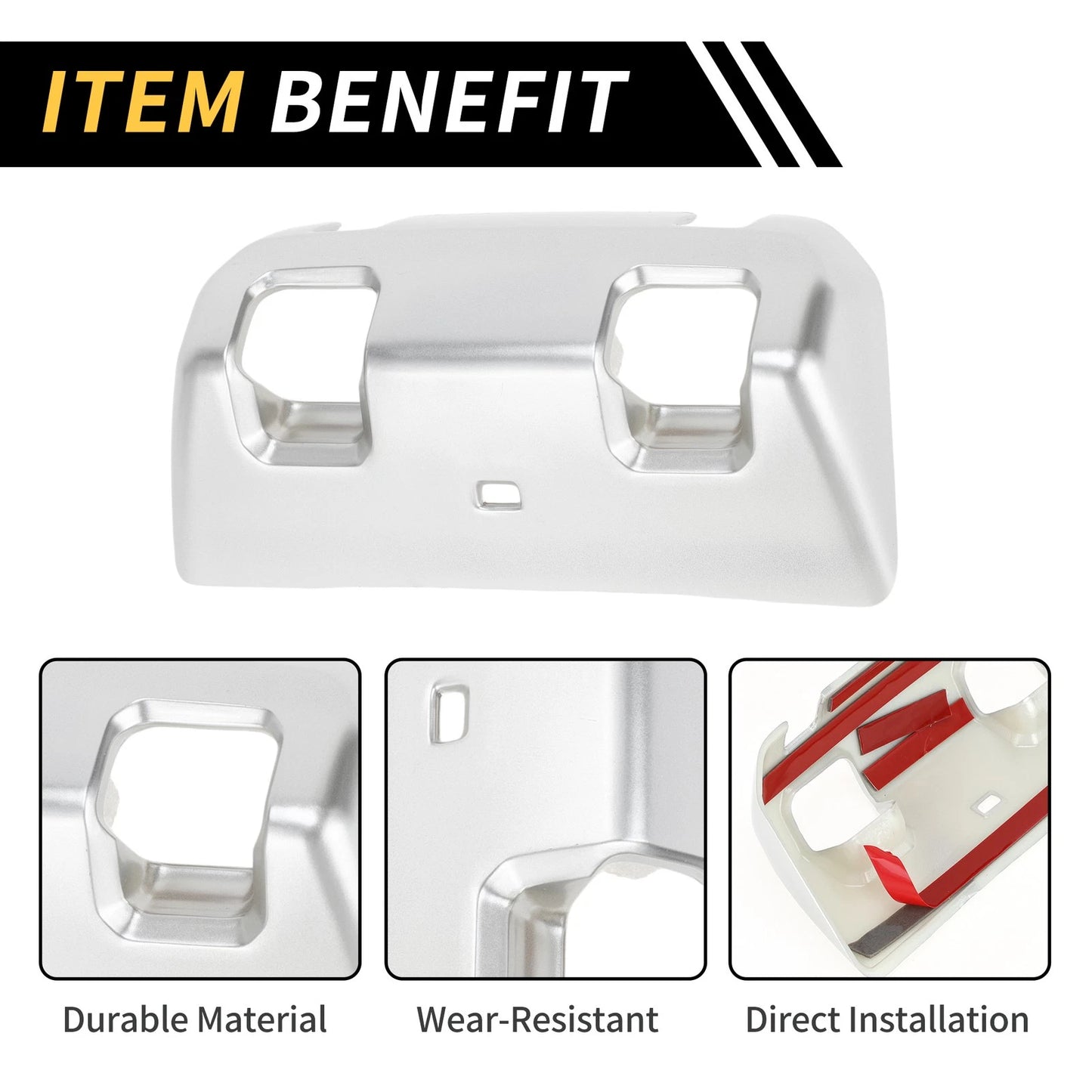 Rear Window Switch Panel Trim Cover for Jeep Wrangler JL JLU (2018-2024)