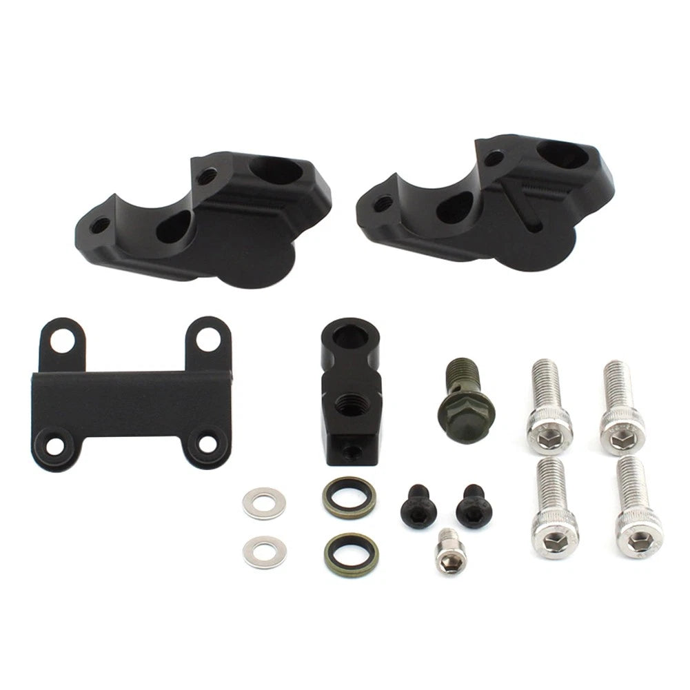 Handlebar Risers w/ Brake Hose Extension for Yamaha MT-07 (2014-2023)
