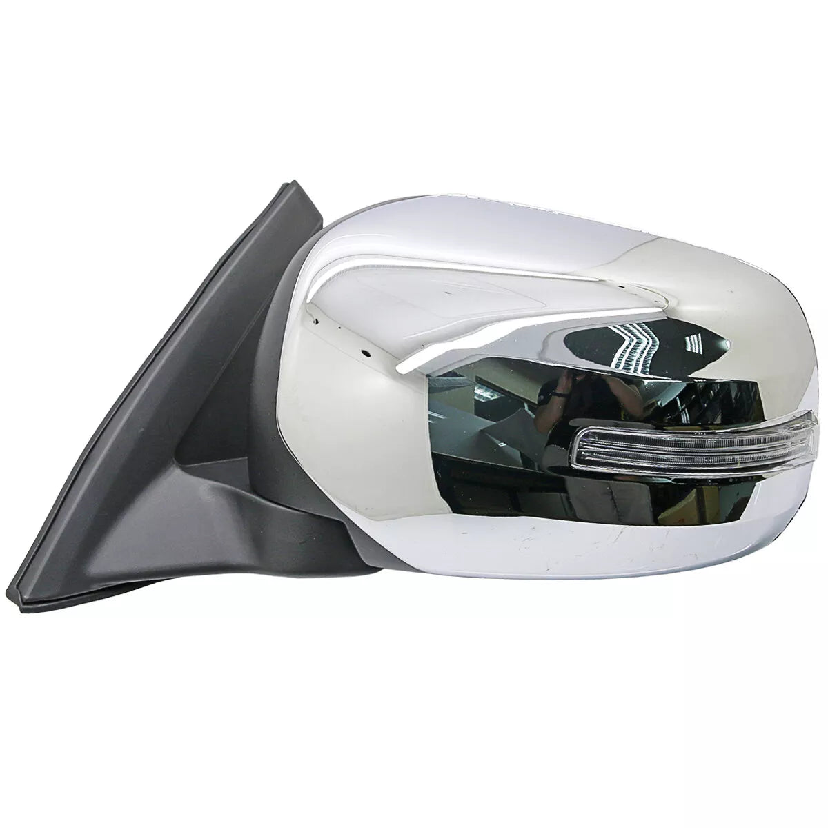 Front Left Chrome Electric Side Mirror w/ LED for Mitsubishi Triton (05-14)