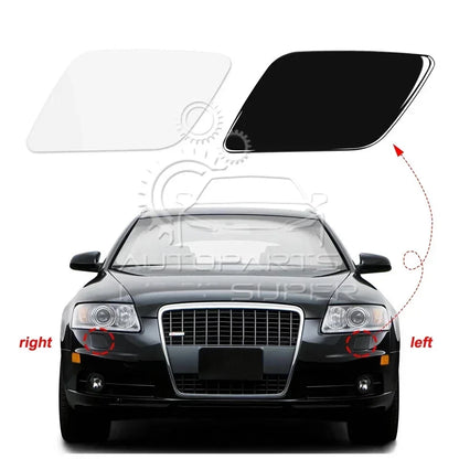 Front Bumper Headlight Washer Nozzle Cover Cap for Audi A6 (2005–2008)