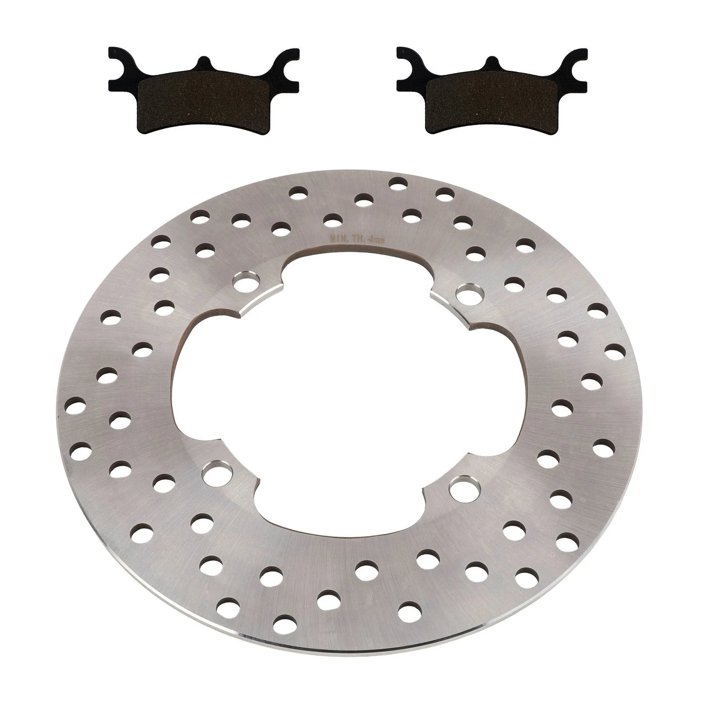 2 x Rear Brake Rotor & Semi-Metallic Pads for Polaris Sportsman 800 (2007–2009)