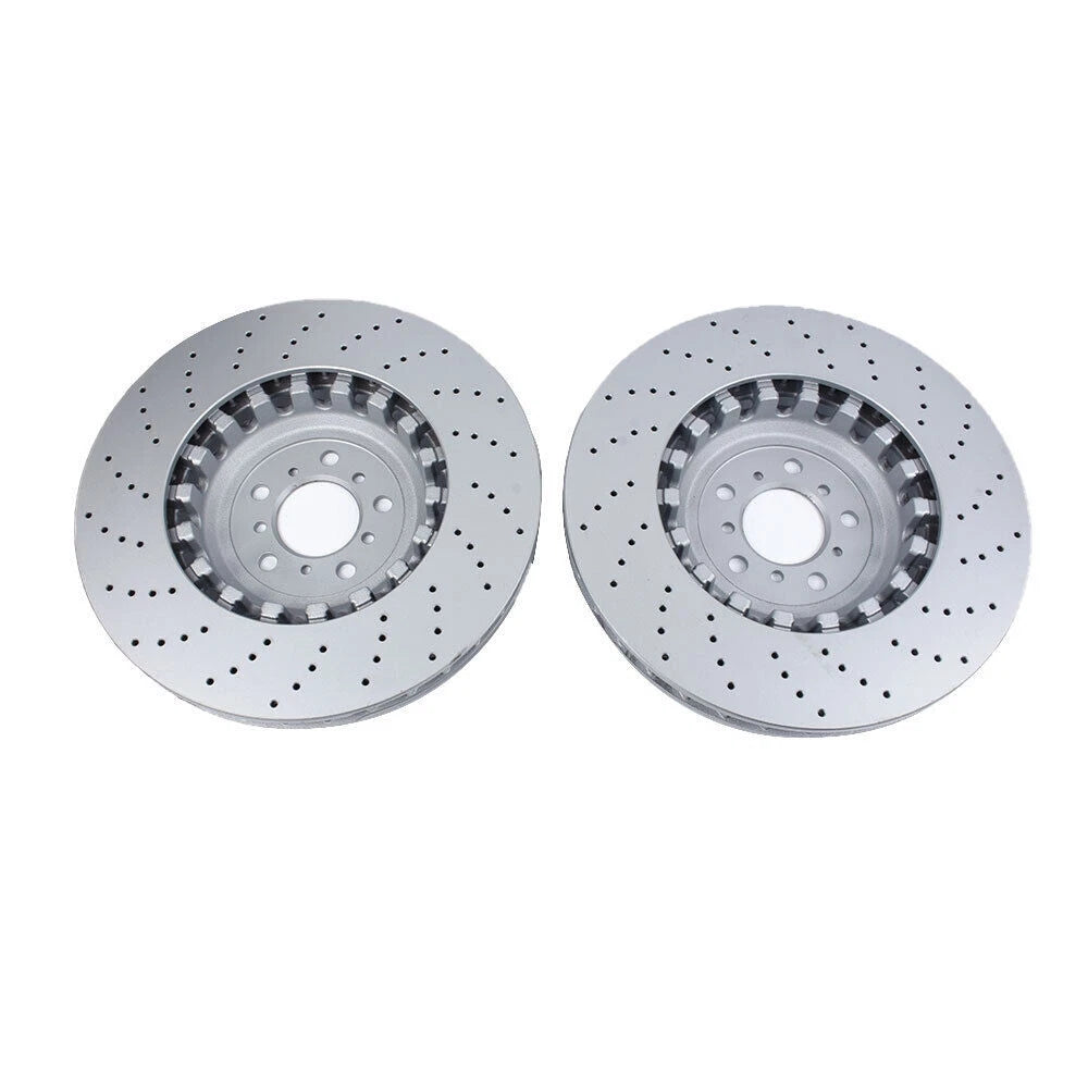 2 x 400mm Front Disc Brake Drilled Rotors for BMW M5 M6 (2013–2018)