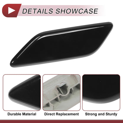 Front Left Washer Nozzle Cover for Honda CR-V (2015-2017) Black 1 Pcs