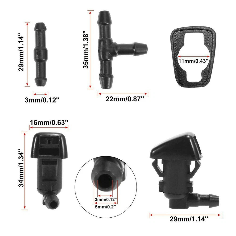 7pcs Wiper Fluid Squirter Nozzle for Ford F-250 F-350 F-550