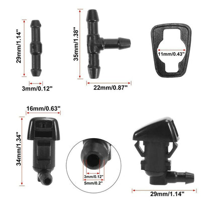 7pcs Wiper Fluid Squirter Nozzle for Ford F-250 F-350 F-550