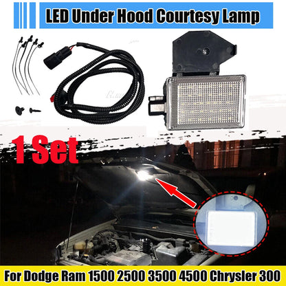Underhood Courtesy Light with Wiring Harness for Ram Wrangler Grand Cherokee