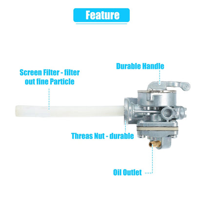 Fuel Valve Petcock Gas Tank Switch for Suzuki GSXR1100 GSXR750 (1986-1992)