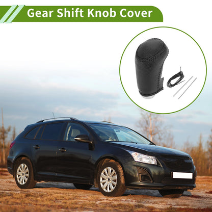 1 Pc Gear Shift Knob Cover for Chevrolet Malibu (2016-2020) Pebbled Black