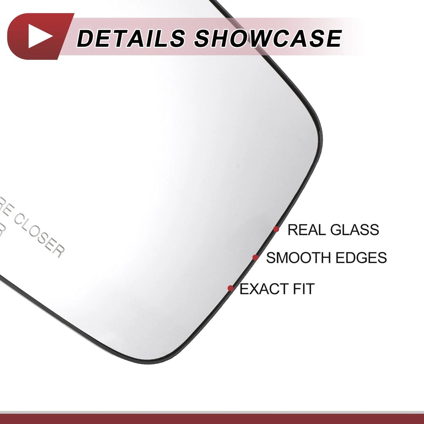 Heated Right Passenger Side Mirror Glass Replacement for Dodge RAM 1500 2500