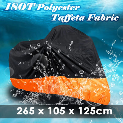 Black-Orange Motorcycle Cover for Kawasaki VULCAN VN