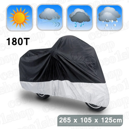 XXL / 180T / Motorcycle Cover for Yamaha V-Star XVS 650 1100 Custom Silverado