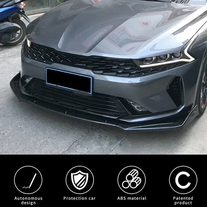 KIA K5 Front Lip Splitter Spoiler Body Kit Gloss Black 2021-2024