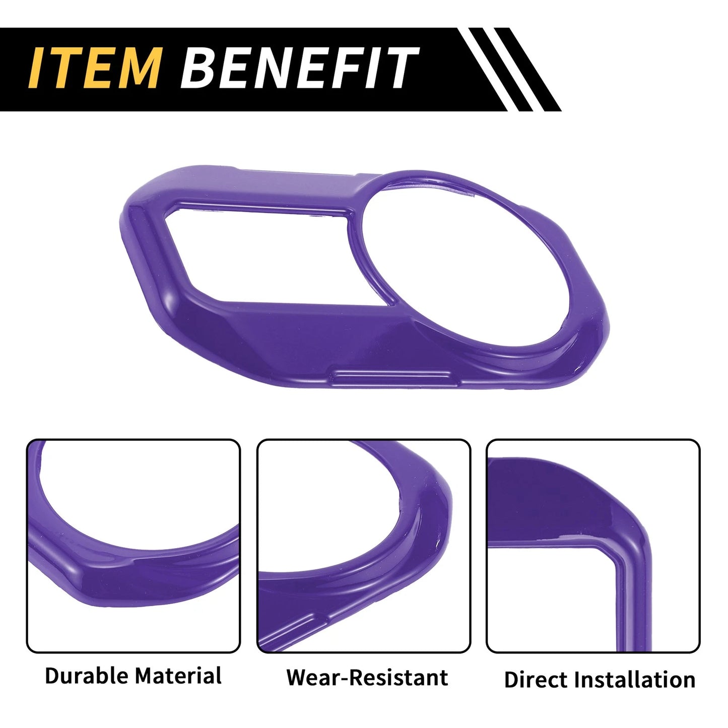 Headlight Button Panel Cover for Jeep Gladiator JT (2020-2024) - Purple 1 Pc