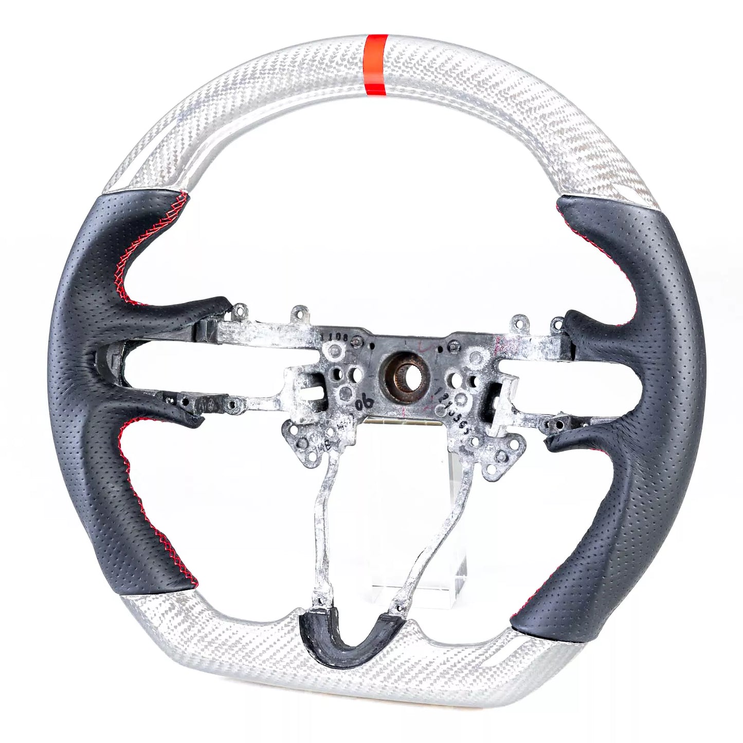 Steering Wheel for Honda Civic 8th Gen (2006-2011) - Custom Silver Carbon Fiber