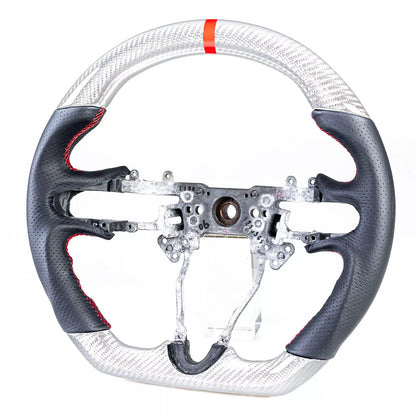 Steering Wheel for Honda Civic 8th Gen (2006-2011) - Custom Silver Carbon Fiber