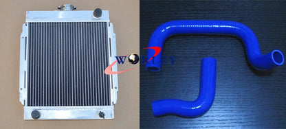3 Row Aluminum Radiator & Silicone Hose for Datsun 1200 (1970-1972)