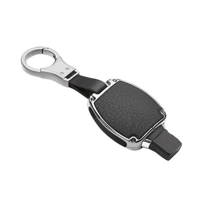 Leather Car Key Case Cover for Mercedes Benz W202 W210 E300 (2017)
