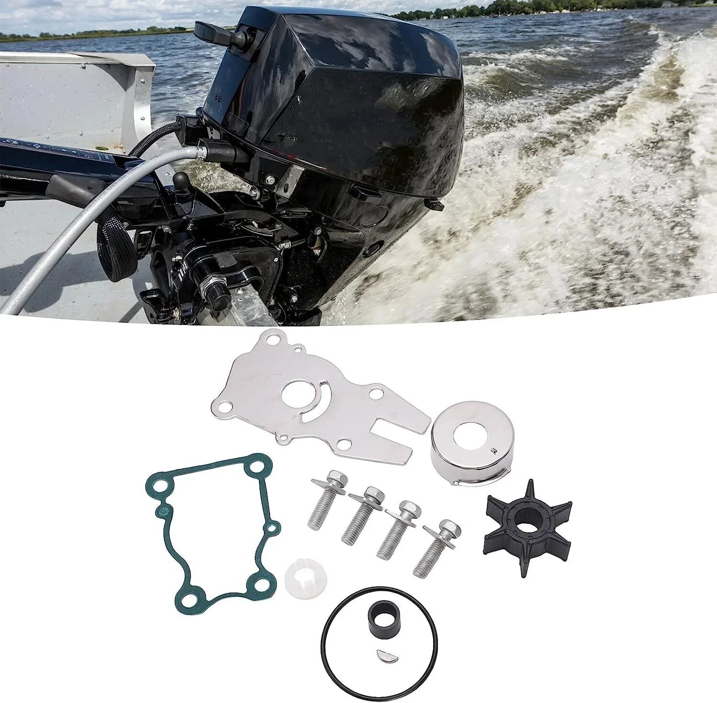 Yamaha Water Pump Impeller Kit for 30/40HP F30/F40A Outboard 2000-2023