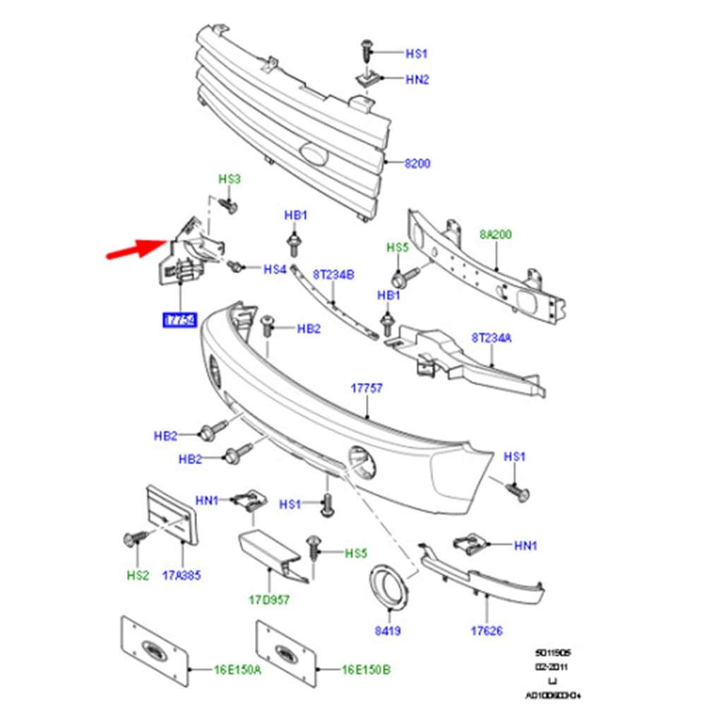 Front Bumper Mount Bracket for Land Rover Range Rover (2003-2009)