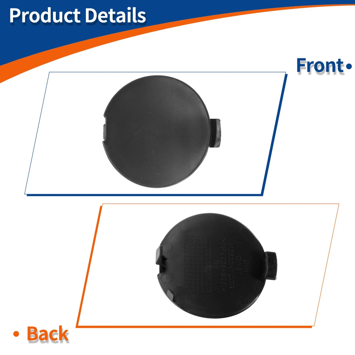 Rear Right Tow Hook Cover for Mazda 6 Atenza (2018-2021)