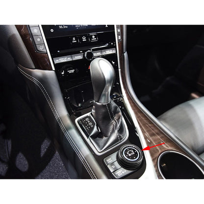 Black Multimedia Knob Cover Trim for Infiniti Q50 (2014-2019)