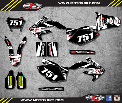Custom Graphic Kit for Honda CRF 250 X 2004-2017 - SAFARI STYLE Decals