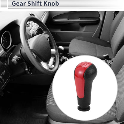5-Speed Shift Knob for Chevrolet Spark Plastic Red/Black